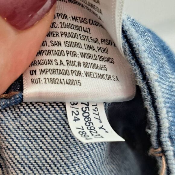 American Eagle Women's Plus Size Dreamy Drape Stretch Denim Easy Shortie size 14 - Picture 7 of 7